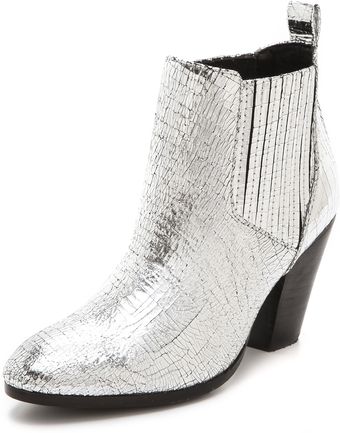 Zadig & Voltaire Jermaine Metallic Booties - Lyst