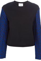 3.1 Phillip Lim Contrast Sleeve Top