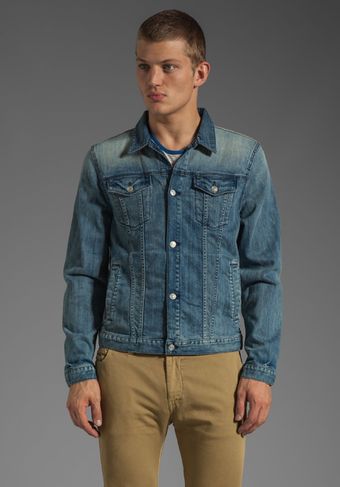 7 For All Mankind Jean Jacket  - Lyst