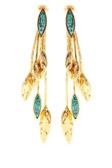 Aurelie Bidermann Malibu Blue Goldplated Clipon Earrings - Lyst