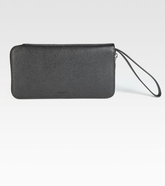 Bally Embossed Leather Clutch Wallet - Lyst