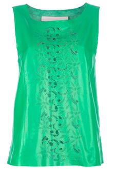 Drome Laser Cut Leather Top - Lyst