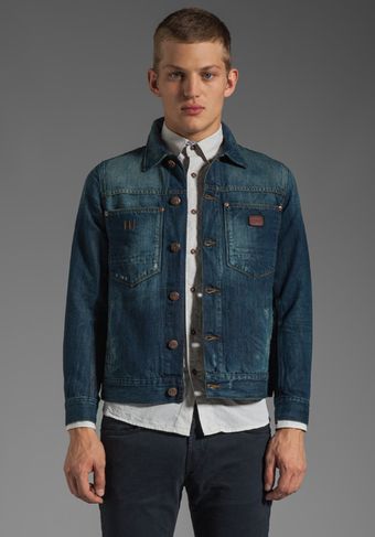 G-star Raw Ranch Denim Jacket in Medium Aged Destroy - Lyst