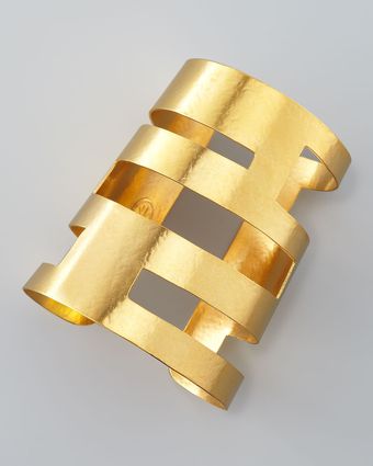 Herve Van Der Straeten Geometric Cutout Cuff - Lyst