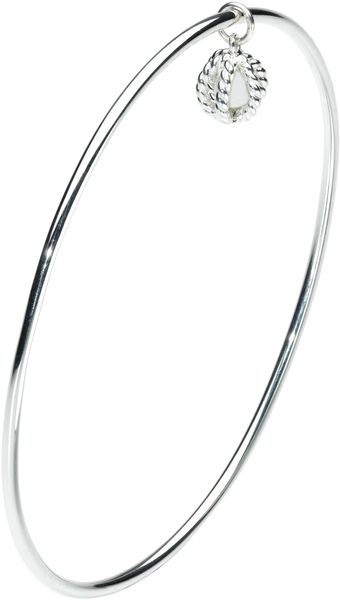 Kit Heath Sterling Silver Cloistered Pearl Bangle - Lyst