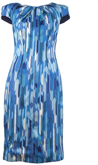 Lela Rose Prism Cutout Dress - Lyst