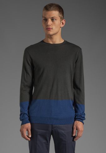 Marc By Marc Jacobs Silk Cotton Cashmere Sweater in Washed Ink Multi - Lyst