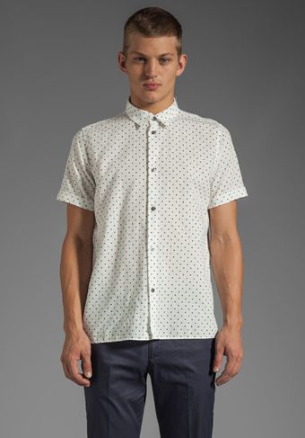 Marc By Marc Jacobs Dotty Chambray Shirting in Wicken White Multi - Lyst