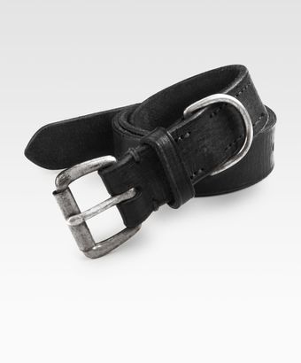 Ralph Lauren Distressed Leather Belt - Lyst