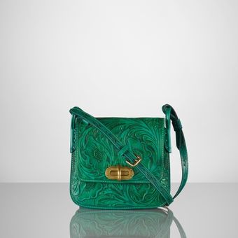 Ralph Lauren Tooled Small Crossbody - Lyst