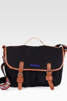 Robert Graham Atkins Leathertrimmed Canvas Messenger Bag - Lyst