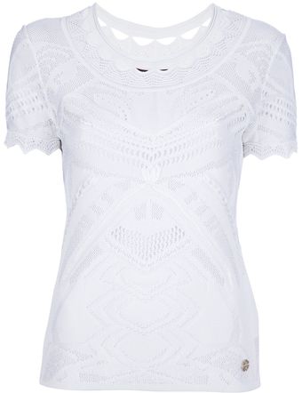Roberto Cavalli Crochet Top - Lyst