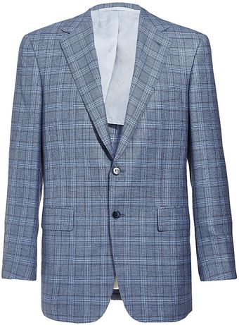 Stefano Ricci Cashmere Silk Checked Jacket - Lyst