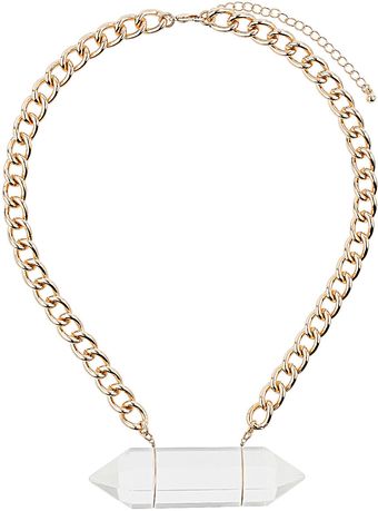 Topshop Oversized Shard Collar - Lyst