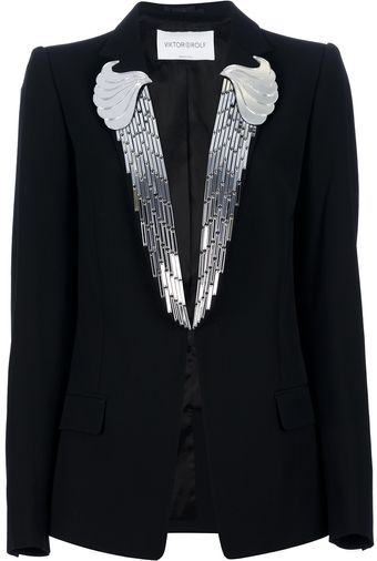 Viktor & Rolf Mirrored Lapel Blazer - Lyst