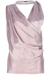 Viktor & Rolf Embellished Draped Blouse