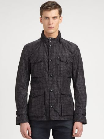 Burberry Printed Nylon Field Jacket - Lyst