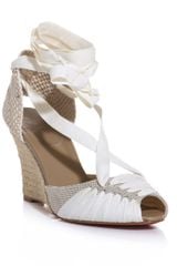 Christian Louboutin Cortico 85mm Espadrille Wedge Sandals