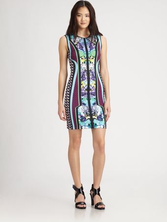 Clover Canyon Graphic Printed Bodycon Dress - Lyst