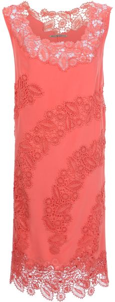 Ermanno Scervino Floral Embroidered Shift Dress - Lyst