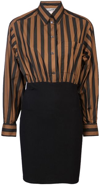 Jean Paul Gaultier Striped Dress - Lyst