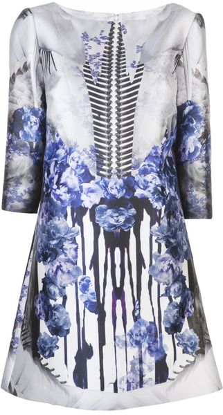 Prabal Gurung Mixed Print Dress - Lyst