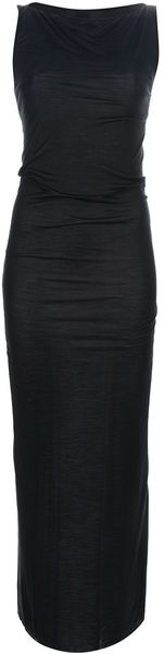 Rick Owens Sleeveless Full Length Dress - Lyst