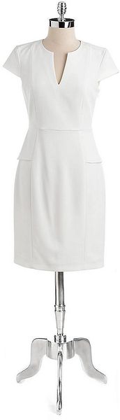 Elie Tahari Jasper Peplum Dress - Lyst