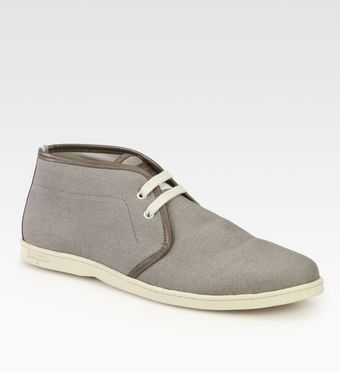 Ferragamo Mayorca Canvas Chukka Boots - Lyst