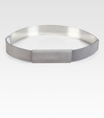 Maison Martin Margiela Metal Accented Leather Belt - Lyst
