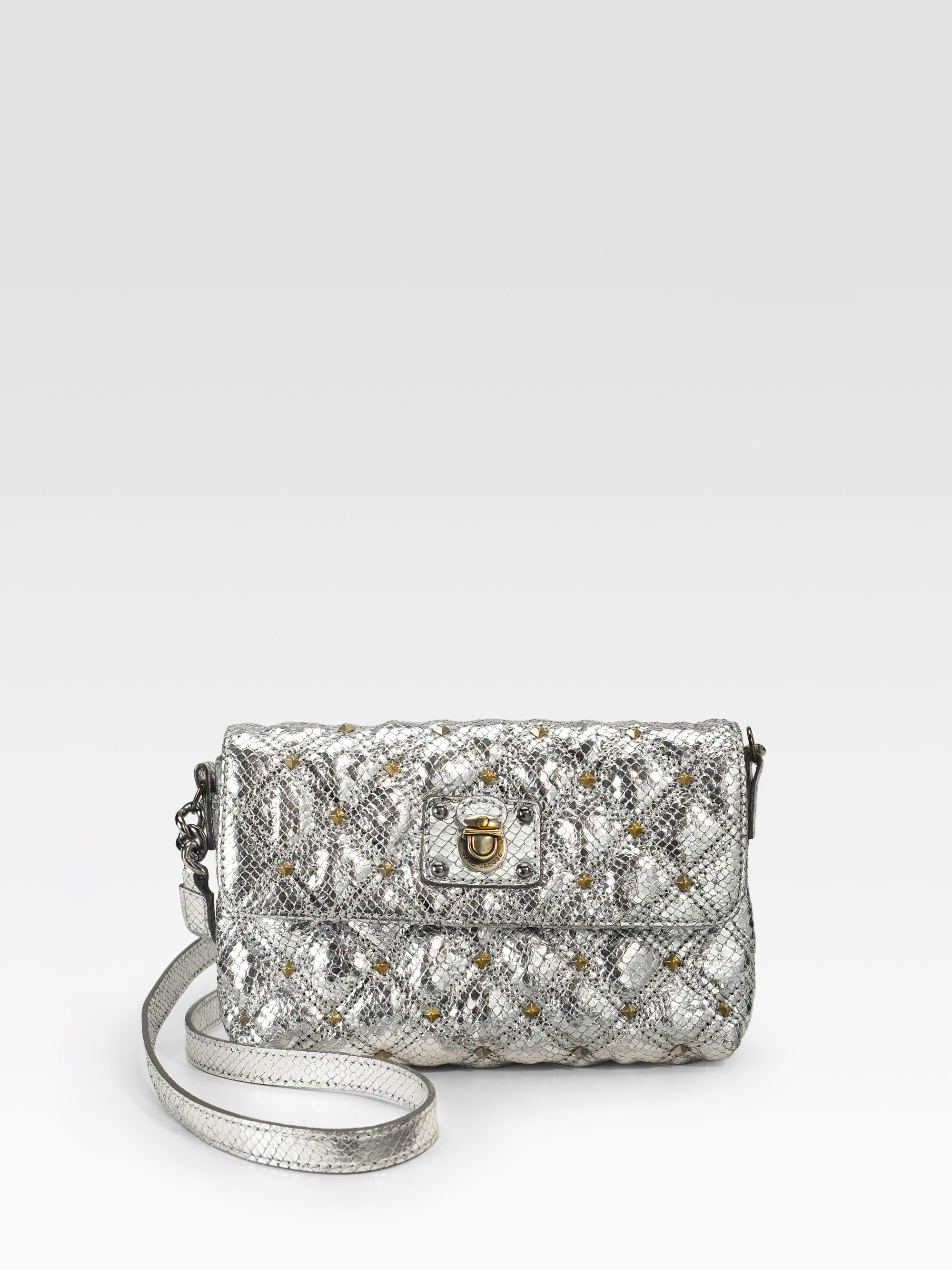 Small Black Crossbody Bag With Studs