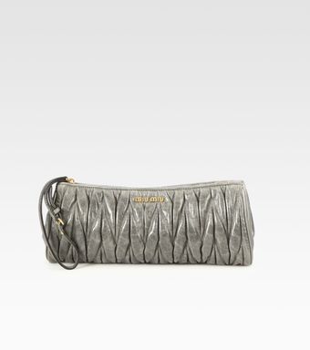 Miu Miu Matelasse Lux Wristlet Bag - Lyst