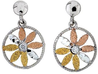 Azendi Vermeil Flower Earrings - Lyst