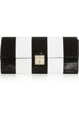 Marc Jacobs The Skunk Striped Sequined Clutch