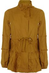 RED Valentino Pintucked Cotton-Drill Jacket