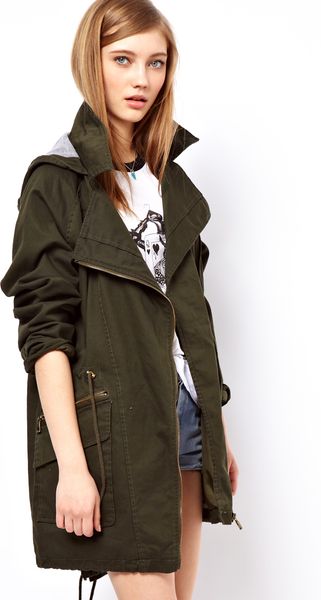 ASOS Collection Asos Biker Parka - Lyst