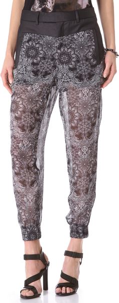 Helmut Lang Mandala Print Pants - Lyst