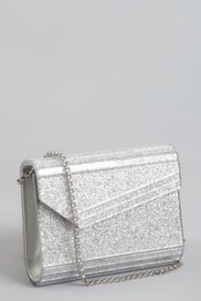 Jimmy Choo Silver Glitter Acrylic Candy Shoulder Bag - Lyst