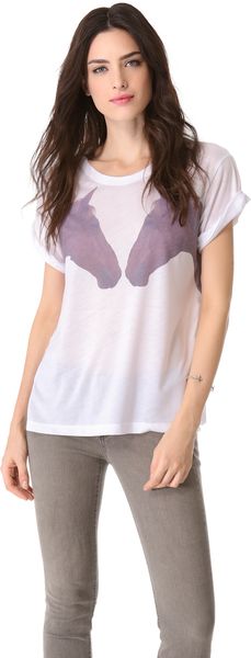 LNA Double Horse Tee - Lyst