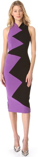 L'Wren Scott Zigzag Sleeveless Dress - Lyst