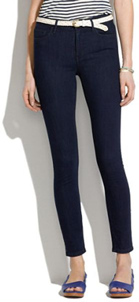 Madewell Skinny Skinny Ankle High Riser Jeans in Dusk Wash - Lyst