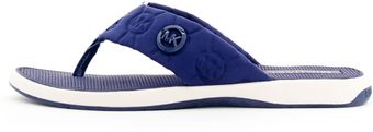 Michael Kors Lyssa Monogram Neoprene Flipflop - Lyst