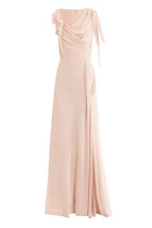 Nina Ricci Laceback Chiffon Gown - Lyst