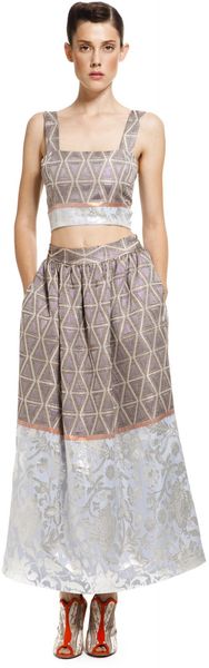Suno Cinched Waist Maxi Skirt - Lyst