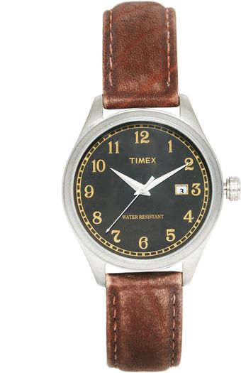 Timex® Original Watch Brown Strap T2n407 - Lyst