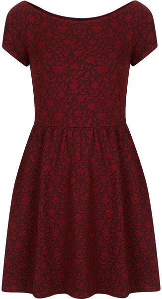 Topshop Floral Jaquard Tunic - Lyst