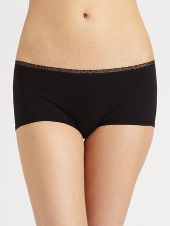 Cosabella Lace Trimmed Lowrise Hot Pants - Lyst
