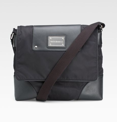 Dolce & Gabbana Nylon Messenger Bag in Black for Men | Lyst