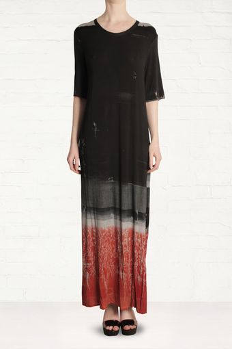 Draw In Light Draw in Light Printed T-Shirt Maxi Dress - Lyst