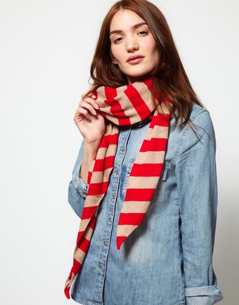 Ganni Grace Cashmere Scarf - Lyst